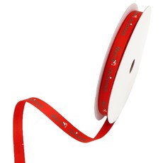 포장넷 크리스마스리본 G SM-RD09225, 빨강+초록+백색+주황, 1개, 22.5m