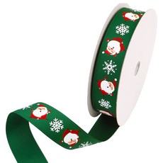 Pojangnet 聖誕緞帶 G JS-GN25225, 紅色+綠色+白色, 22.5m, 1個