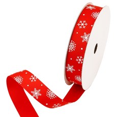 포장넷 聖誕緞帶 G NKK-RD16225, 紅色+白色, 22.5m, 1個