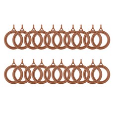 피피홈리빙 압축봉 커튼링 내경 32mm, 브라운, 20개