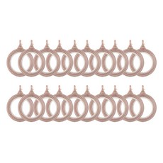 Pipi Homeliving 伸縮桿窗簾環 內徑33mm, 玫瑰金, 20個