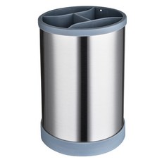 따봉오빠 스텐 분리 수납 조리도구 보관 수저통 ONESIZE JNH1672, 그레이, 1개