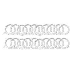 PP居家生活 浴室浴簾掛環 內徑35mm, 20個, 象牙白