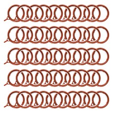 PP居家 浴室浴簾掛環 內徑 35mm, 50個, 紅色