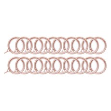 PP居家生活 浴室浴簾掛環 內徑35mm, 20個, 玫瑰金