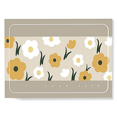 Ilsangsokbanzzak PVC廚房地墊 Flower, 黃色, 1個