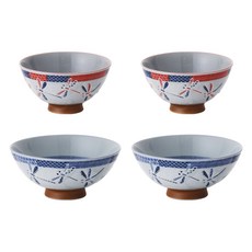 Airindo 高級飯碗湯碗2人餐具組, 蜻蜓, 1套, 飯碗 2p + 2號湯碗 2p