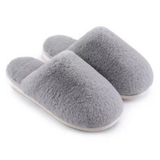 cofv 素色防滑居家拖鞋, 灰色, 1套