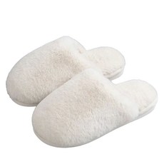 cofv 素色防滑居家拖鞋, 白色, 1套