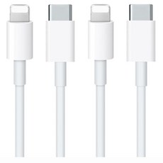 unboxing iPhone 相容 Type-C 轉 Apple 8-pin Lightning 20W 高速充電線, 1m, 白色, 2個