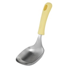 이지실리 方形不鏽鋼料理勺 服務匙, 黃色, 1個