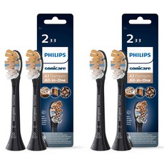 PHILIPS 飛利浦 Sonic Care A3優質多合一牙刷刷頭 黑色 2入, HX9092/96, 2個
