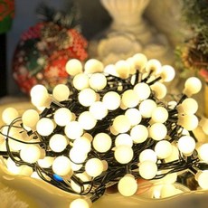 BUNNYLAND LED USB 櫻桃燈串 60燈 6m + 遙控器組合, 暖白光, 1套