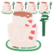 hello moris 快樂雪紡蛋糕插牌, 5個, 混合顏色