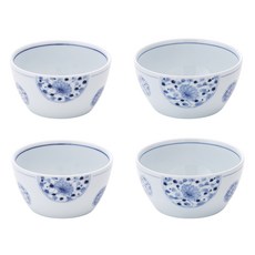 아이린도 프리미엄 공기 대접 2인 식기세트, 화이완리, 원형볼 소 2p + 중 2p, 1세트