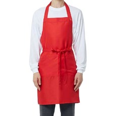 Bethechef Unistore 掛脖式按扣圍裙 A-80, 1個, 紅色(A-807)