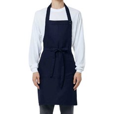 Bethechef Unistore 掛脖式按扣圍裙 A-80, 1個, 海軍藍(A-808)