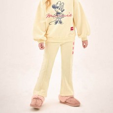 젤리스푼 여아용 리본 핀턱 밍크기모 부츠컷 보온 레깅스