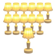 Mostick LED 迷你北歐風檯燈 生日禮物 餐桌佈置 氣氛燈 花朵 12入, 白色