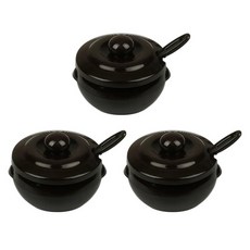 LivingFamily 營業用 甕型調味罐 3號, 3個, 350ml