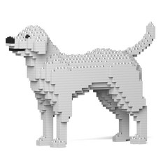 JEKCA 拉布拉多獵犬 幼犬積木 白色 M, 1個, 混合色
