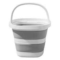 하이퍼플래닛 다용도 캠핑 접이식 버킷, 그레이