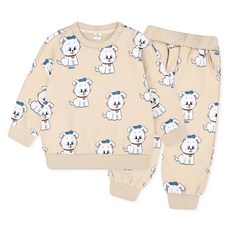 Milk Baby 兒童款 Bebe Doggy 冬季刷毛上下裝套組