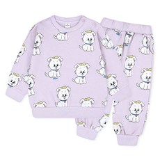 Milk Baby 兒童 Bebe Doggy 冬季刷毛上下裝套組