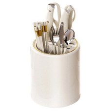 Mother Btti 簡約刀架 圓形餐具筒 AE20601, 白色, 1個