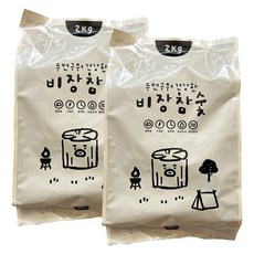 향이 좋고 오래가는 프리미엄 캠프나인 비장참숯, 2kg, 2개