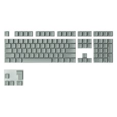 Daysoy 彩色機械式鍵盤 ABS 鍵帽, 單一商品, 06 灰色