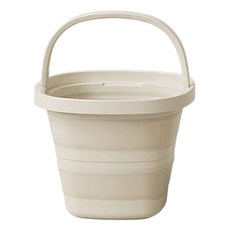 하이퍼플래닛 다용도 캠핑 접이식 버킷, 크림