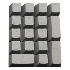 데이소이 포인트 숫자 키보드 PBT 키캡, 01 그레이