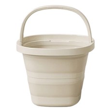 하이퍼플래닛 다용도 캠핑 접이식 버킷, 크림