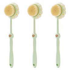 알로데 양면 베어 바디 브러쉬, TYPE03 그린, 3개, 1개입