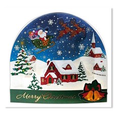 Hallmark 聖誕節立體彈出卡片組 826659, 1套, 混色