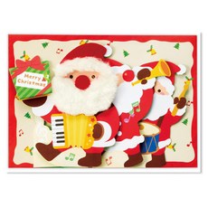 Hallmark 聖誕節立體彈出卡片組 828547, 1套, 混色