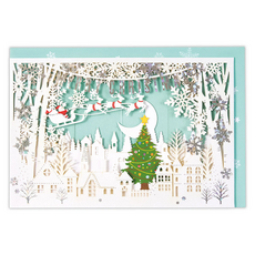 Hallmark 聖誕節立體彈出卡片組 828479, 1套, 混合顏色