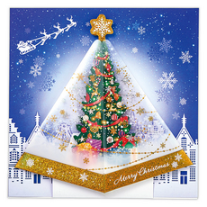 Hallmark 聖誕節立體彈出卡片套組 826697, 1套, 混合色