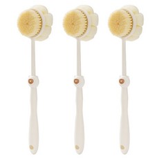 알로데 양면 베어 바디 브러쉬, TYPE02 화이트, 3개, 1개입