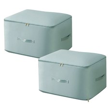 메오 의류 및 이불 압축 보관 파우치 2p, 블루