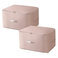 Meo 衣物及棉被壓縮收納袋 2入, 粉紅色