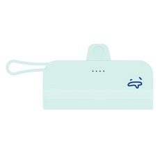 웨이브스튜디오 FACE EMOJI 미니 도킹형 10W 보조배터리 5000mAh 도킹C타입 / 케이블8핀, 민트 45 으아아, TRPB-R5-CHL