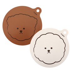 Dailylike 日常電磁爐保護墊2件組, 1套, 比熊, 貴賓