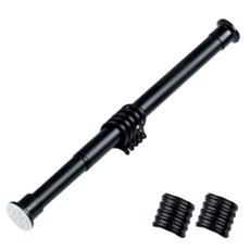 PP Home Living 超強力鎖定型伸縮桿 + 15p 掛環組, 1套, 黑色