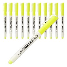 문교 멀티 초크펜, 노랑색, 12개