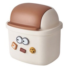 THE ZAKKA 可愛桌面迷你垃圾桶, 棕色