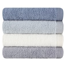 Songwol 松月 柔軟洗臉毛巾 150g 30支棉紗, 4個, 混色