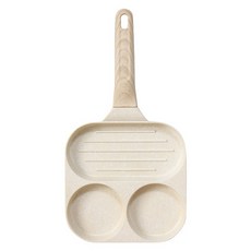 LimeOlive Arista IH 電磁爐專用圓形三格雞蛋煎鍋, 1個, 18.6cm