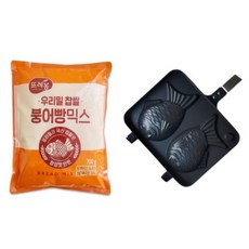 Tteureubom鯛魚燒粉+烤盤 13*8cm組, 1組